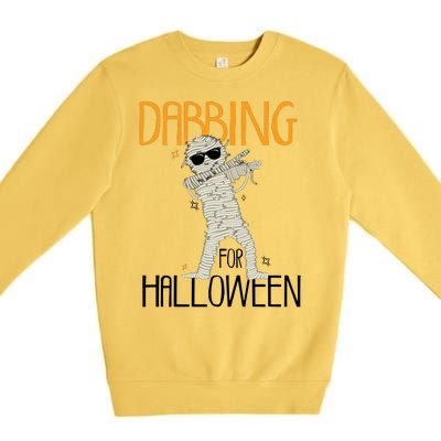 Mummy Dabbing For Halloween Premium Crewneck Sweatshirt