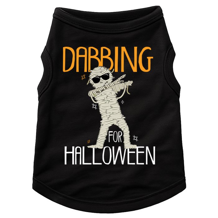 Mummy Dabbing For Halloween Doggie Tank