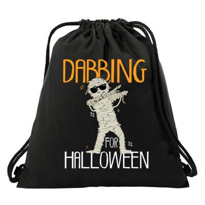 Mummy Dabbing For Halloween Drawstring Bag
