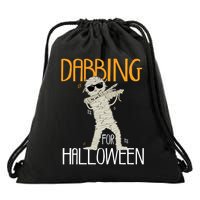 Mummy Dabbing For Halloween Drawstring Bag