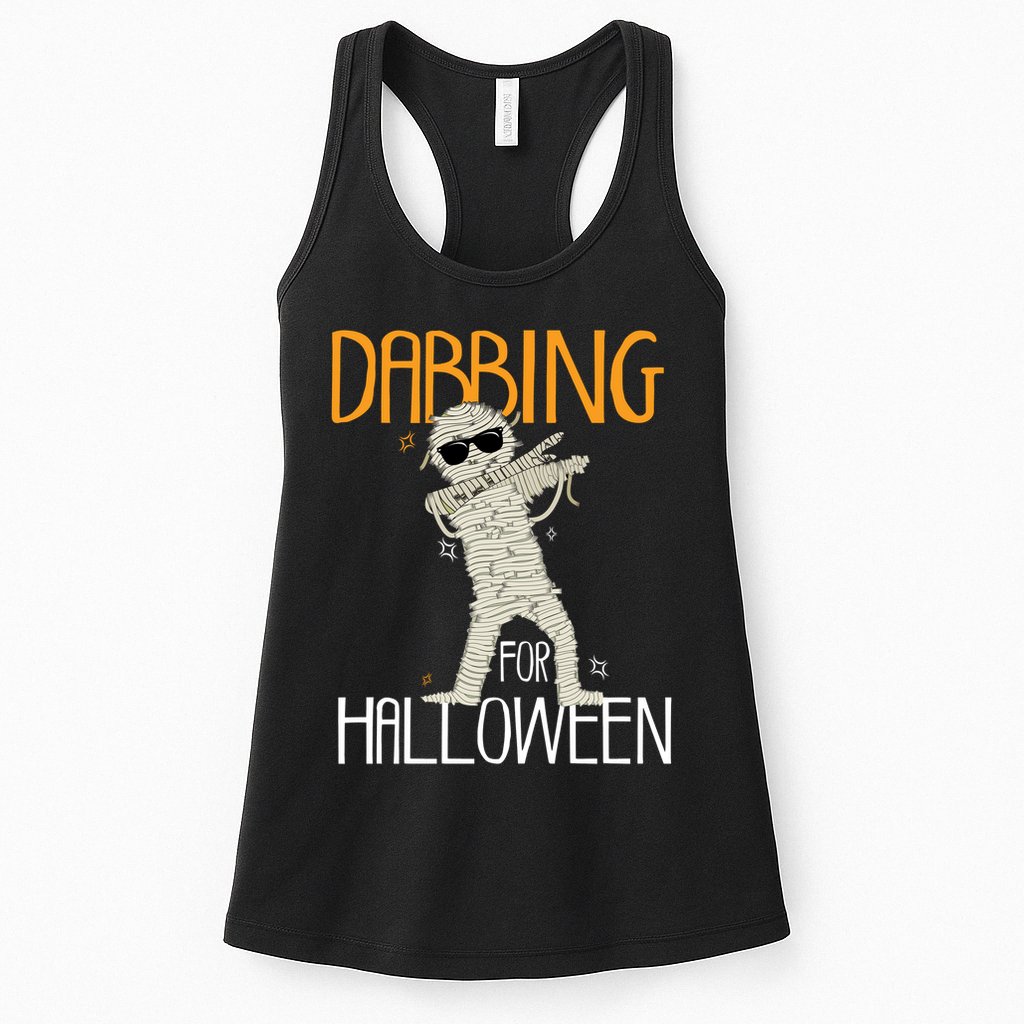 Mummy Dabbing For Halloween Womens Tank Top