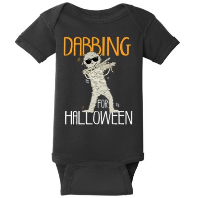 Mummy Dabbing For Halloween Baby Bodysuit
