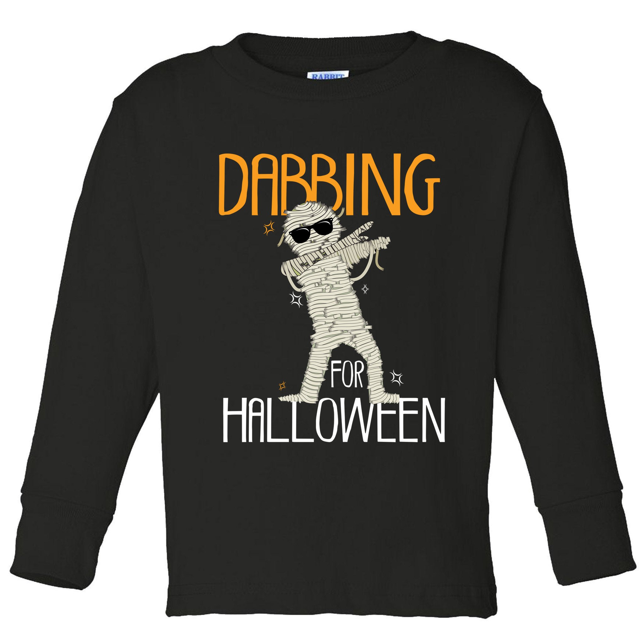 Mummy Dabbing For Halloween Toddler Long Sleeve Shirt