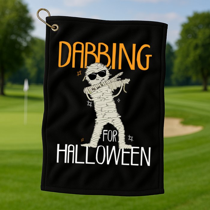 Mummy Dabbing For Halloween Golf Towel