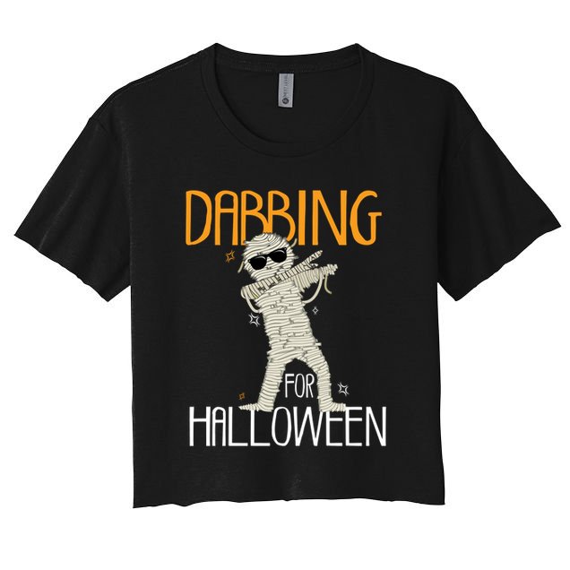 Mummy Dabbing For Halloween Crop Top