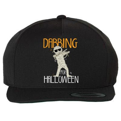 Mummy Dabbing For Halloween Wool Snapback Cap