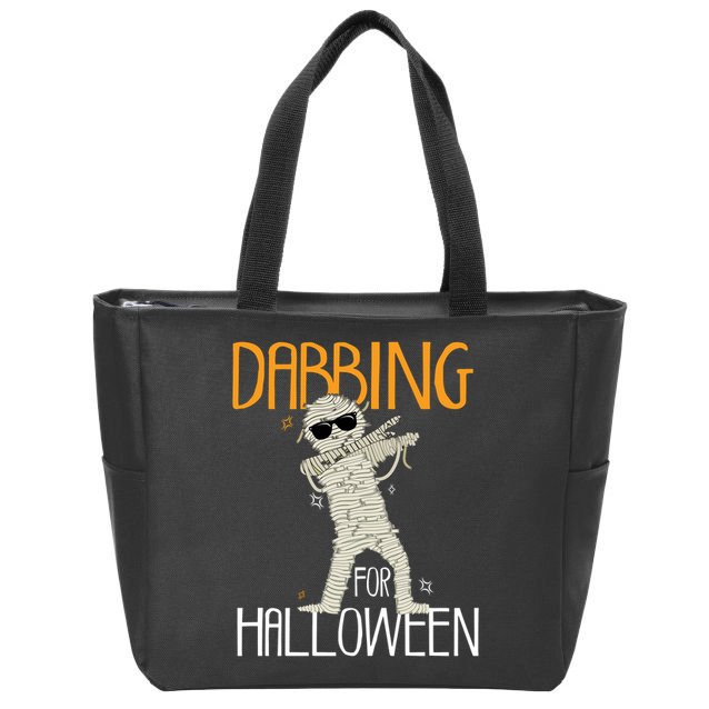 Mummy Dabbing For Halloween Zip Tote Bag