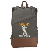 Mummy Dabbing For Halloween Cotton Canvas Backpack