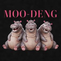 Moo Deng Funny Hippo Pygmy Hippopotamu Ladies PosiCharge Tri-Blend Wicking Tank