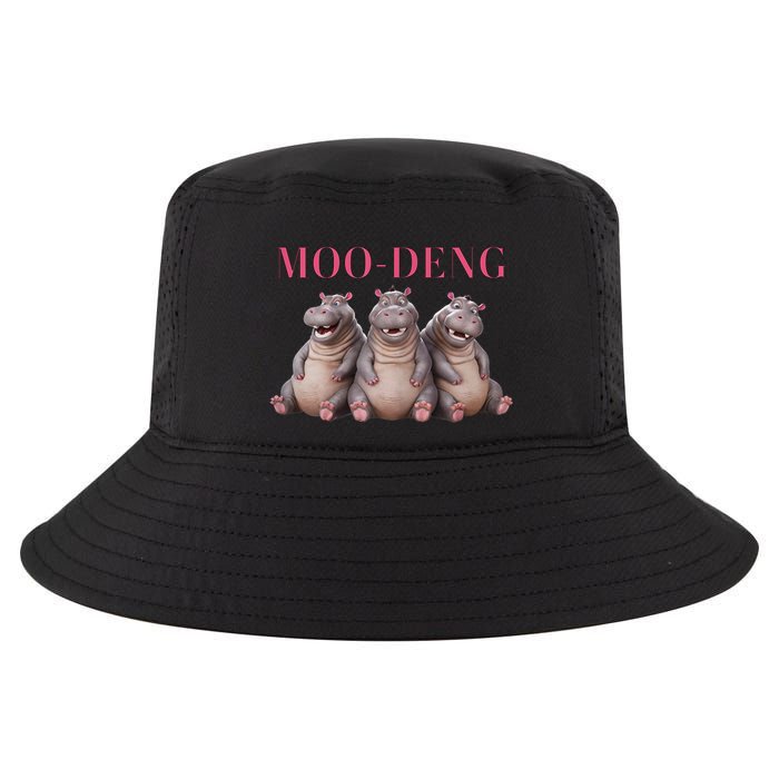 Moo Deng Funny Hippo Pygmy Hippopotamu Cool Comfort Performance Bucket Hat