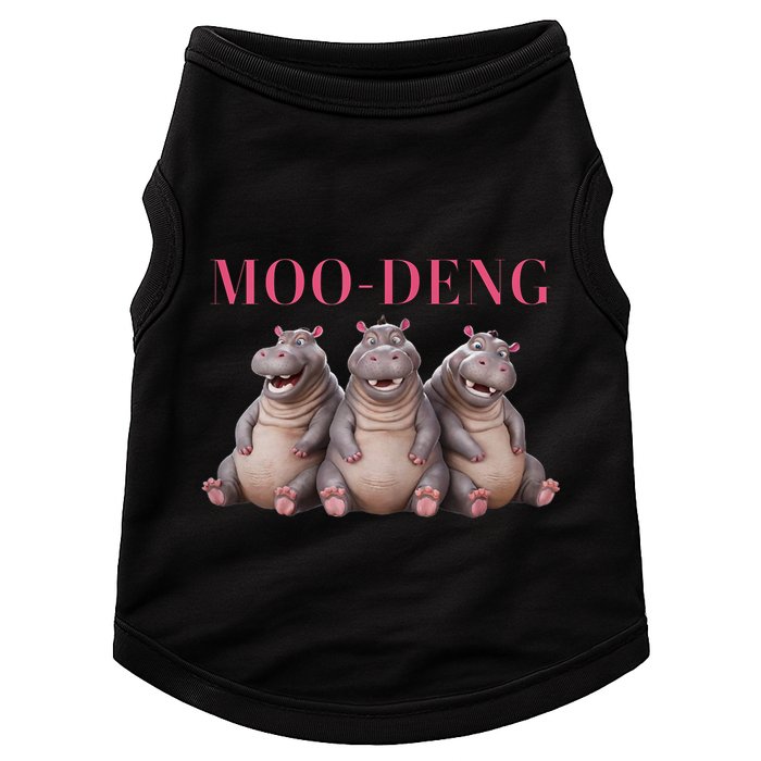 Moo Deng Funny Hippo Pygmy Hippopotamu Doggie Tank
