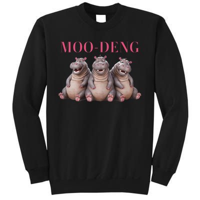 Moo Deng Funny Hippo Pygmy Hippopotamu Sweatshirt