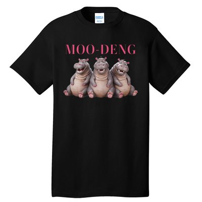 Moo Deng Funny Hippo Pygmy Hippopotamu Tall T-Shirt