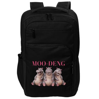 Moo Deng Funny Hippo Pygmy Hippopotamu Impact Tech Backpack