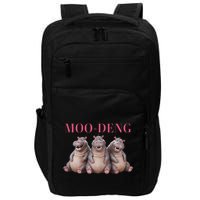 Moo Deng Funny Hippo Pygmy Hippopotamu Impact Tech Backpack