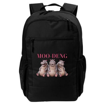 Moo Deng Funny Hippo Pygmy Hippopotamu Daily Commute Backpack