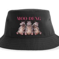 Moo Deng Funny Hippo Pygmy Hippopotamu Sustainable Bucket Hat