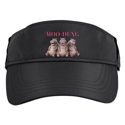 Moo Deng Funny Hippo Pygmy Hippopotamu Adult Drive Performance Visor