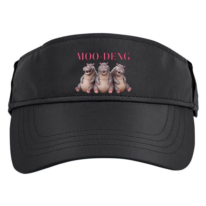 Moo Deng Funny Hippo Pygmy Hippopotamu Adult Drive Performance Visor