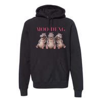 Moo Deng Funny Hippo Pygmy Hippopotamu Premium Hoodie