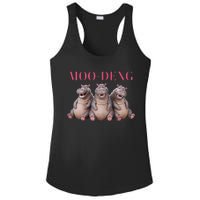 Moo Deng Funny Hippo Pygmy Hippopotamu Ladies PosiCharge Competitor Racerback Tank