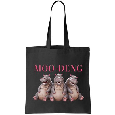 Moo Deng Funny Hippo Pygmy Hippopotamu Bag