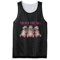 Moo Deng Funny Hippo Pygmy Hippopotamu Mesh Reversible Basketball Jersey Tank