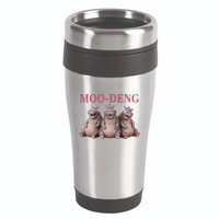 Moo Deng Funny Hippo Pygmy Hippopotamu 16oz Travel Tumbler