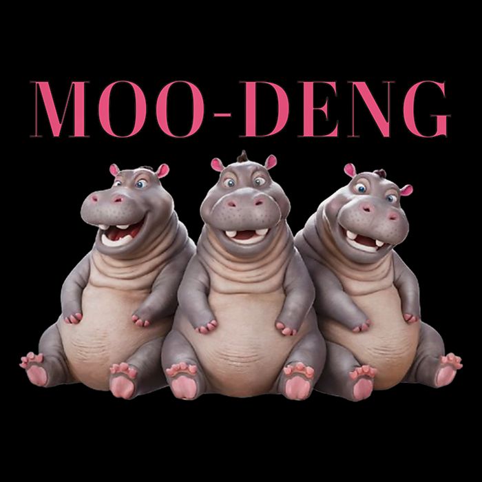 Moo Deng Funny Hippo Pygmy Hippopotamu Mousepad