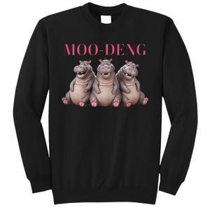 Moo Deng Funny Hippo Pygmy Hippopotamu Tall Sweatshirt