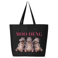 Moo Deng Funny Hippo Pygmy Hippopotamu 25L Jumbo Tote