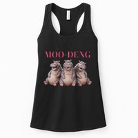 Moo Deng Funny Hippo Pygmy Hippopotamu Womens Tank Top