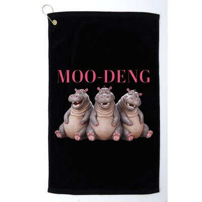 Moo Deng Funny Hippo Pygmy Hippopotamu Golf Towel