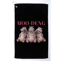 Moo Deng Funny Hippo Pygmy Hippopotamu Golf Towel