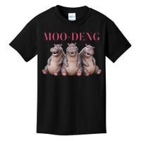 Moo Deng Funny Hippo Pygmy Hippopotamu Kids T-Shirt