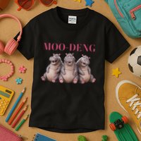 Moo Deng Funny Hippo Pygmy Hippopotamu Kids T-Shirt