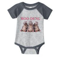 Moo Deng Funny Hippo Pygmy Hippopotamu Infant Baby Jersey Bodysuit