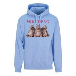 Moo Deng Funny Hippo Pygmy Hippopotamu Unisex Surf Hoodie