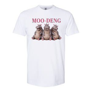 Moo Deng Funny Hippo Pygmy Hippopotamu Softstyle® CVC T-Shirt