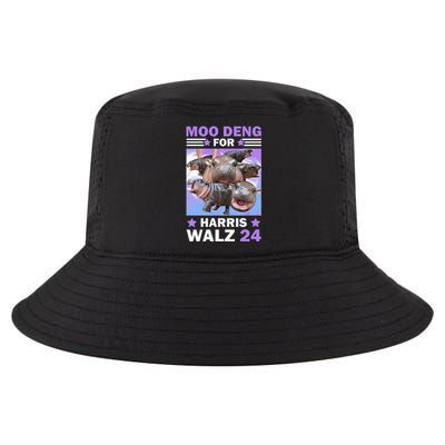 Moo Deng For Harris Walz 2024 Cool Comfort Performance Bucket Hat