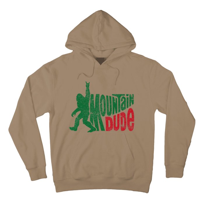 Mountain Dude Funny Bigfoot Sasquatch Rock On Hiking Hoodie