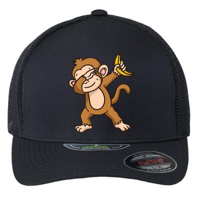 Monkey Dabbing Funny Flexfit Unipanel Trucker Cap