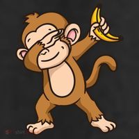 Monkey Dabbing Funny 11oz C Handle Ceramic Mug