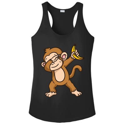 Monkey Dabbing Funny Ladies PosiCharge Competitor Racerback Tank