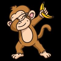 Monkey Dabbing Funny Wool Snapback Cap