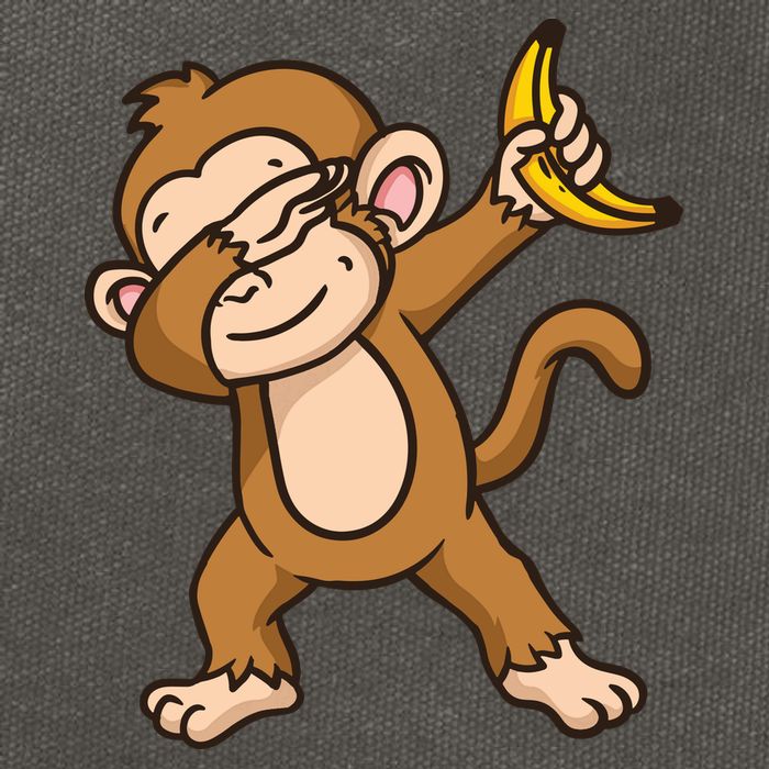 Monkey Dabbing Funny Cotton Canvas Backpack