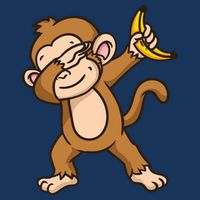 Monkey Dabbing Funny Sustainable Bucket Hat