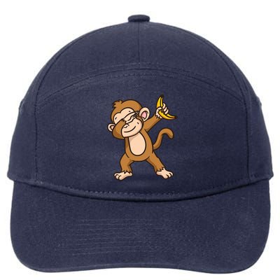 Monkey Dabbing Funny 7-Panel Snapback Hat