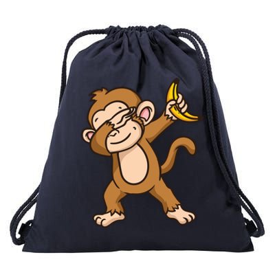 Monkey Dabbing Funny Drawstring Bag