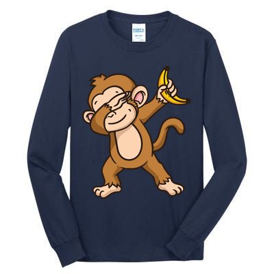 Monkey Dabbing Funny Tall Long Sleeve T-Shirt